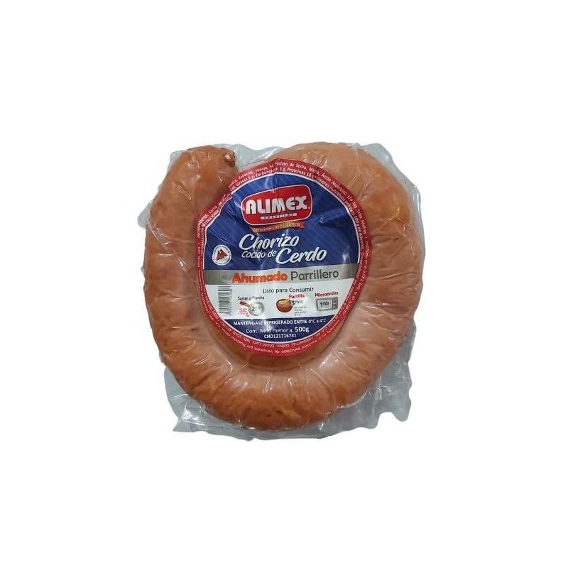 Chorizo de Cerdo Ahumado Parrillero Alimex 500g