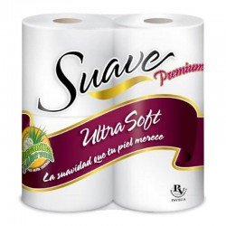 Papel Suave Premium Vinotinto 12 Paq. x 4 (Bulto) 250 Hojas