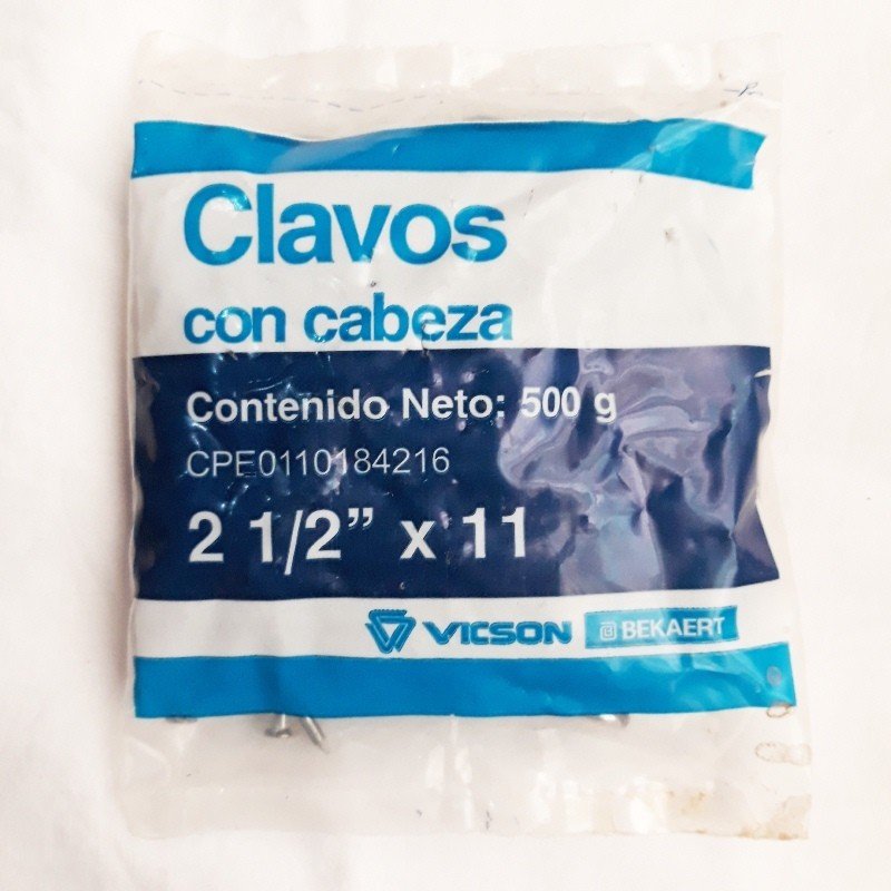 Clavos 2-1/2"x11