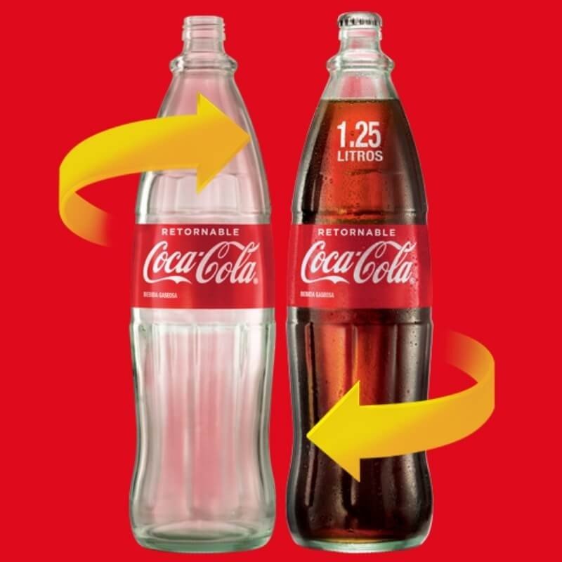 Coca Cola Botella RETORNABLE 1.25L