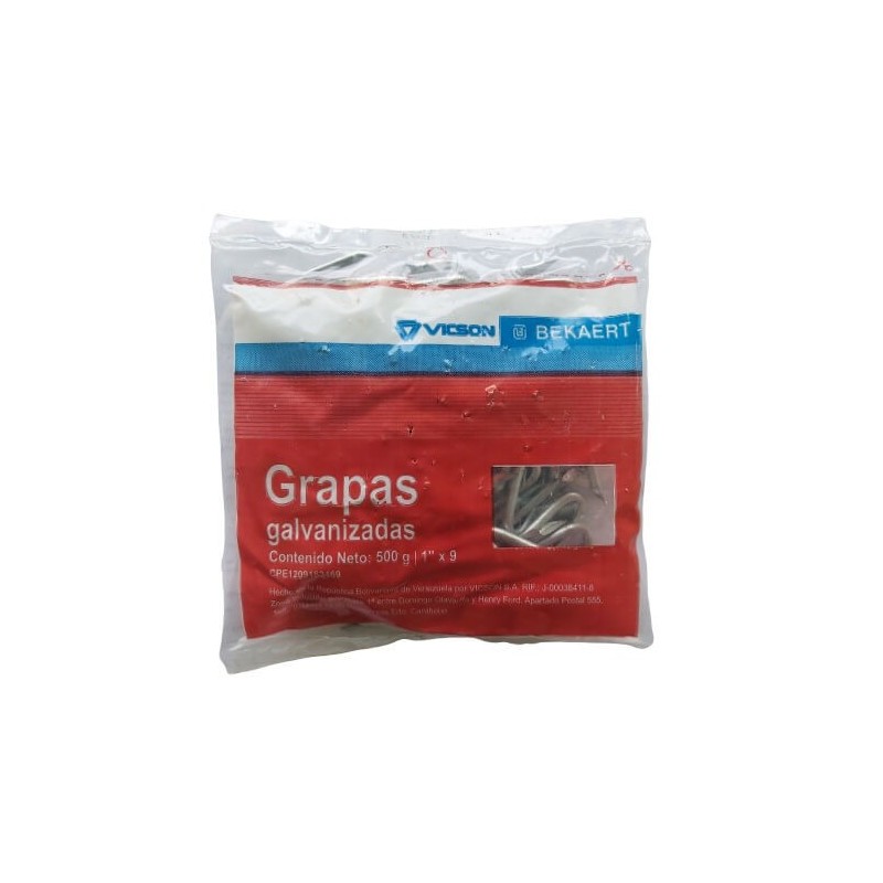 Grapas 1"x9 Vicson-Bekaert 500g bolsa