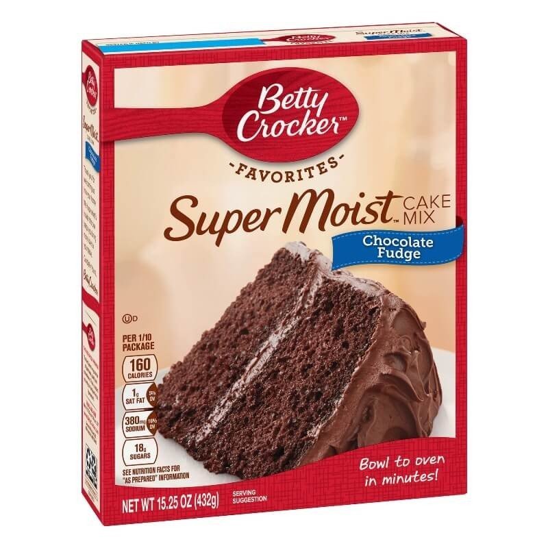 Betty Crocker - Favorites. Mezcla para torta Suoer Húmeda de Fudge de Chocolate