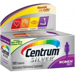 Multivitamínicos Centrum Silver Mujeres (+50) 100 Tabletas