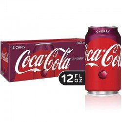 Caja de 12 latas de Coca Cola Cherry 355mL