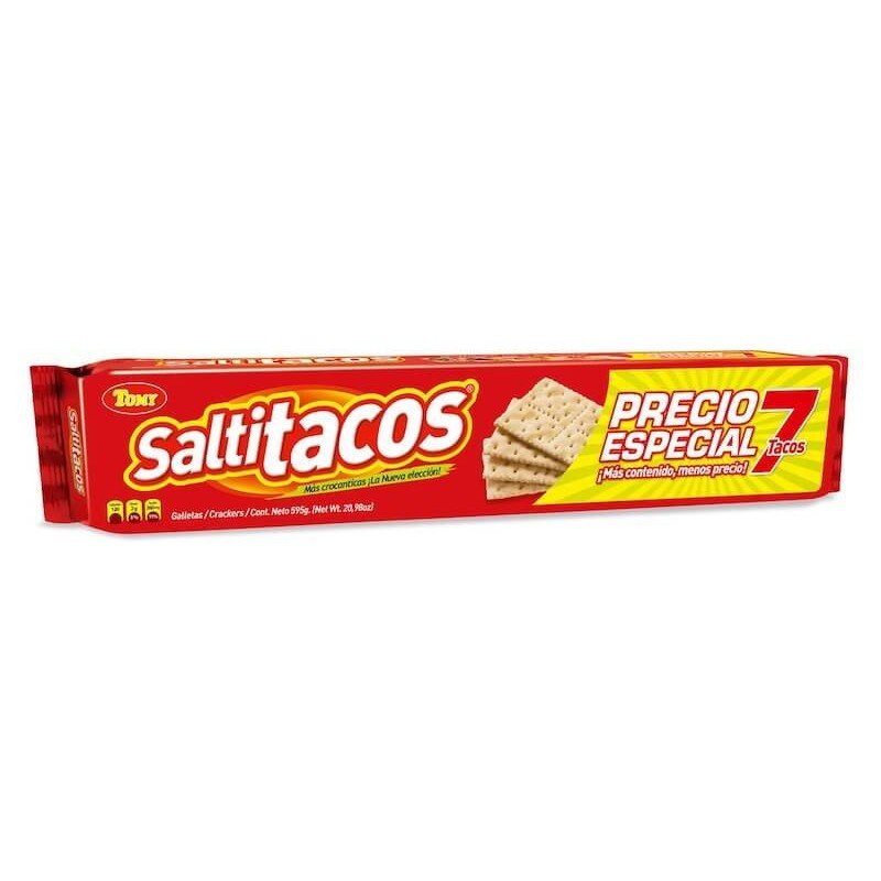 Galletas Saltitacos 7 tacos 595g x 24 unidades