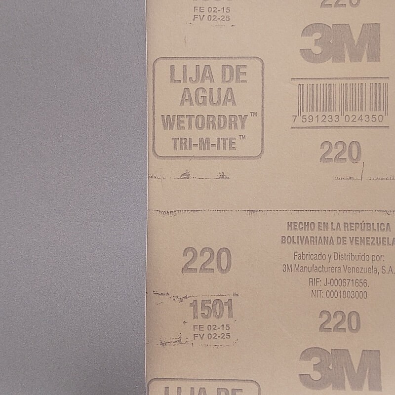 Lija de Agua 220 WetOrDry 3M