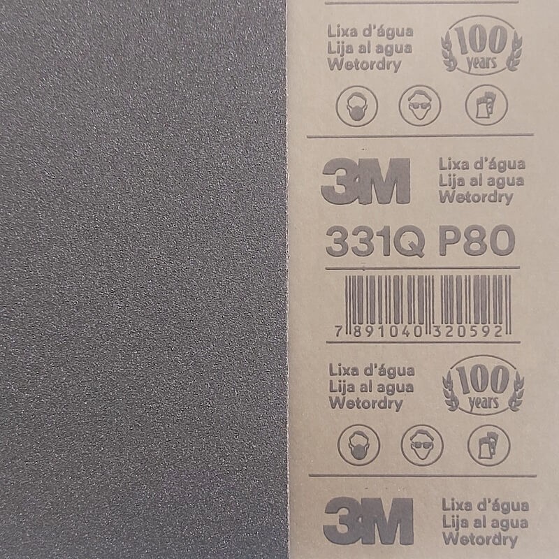 Lija de Agua P80 331Q Wetordry 3M