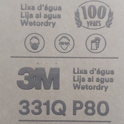 Lija de Agua P80 331Q Wetordry 3M
