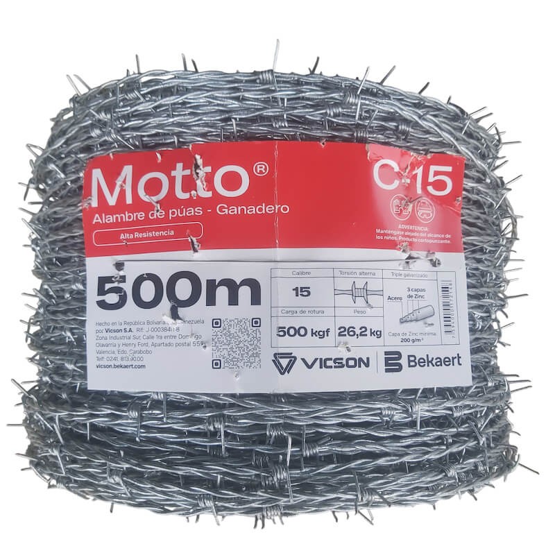 Alambre de Púas Vicson Motto 500m