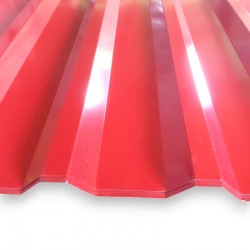 Lámina 6 m x 1,01 m x 0,30 mm Rojo / Blanco