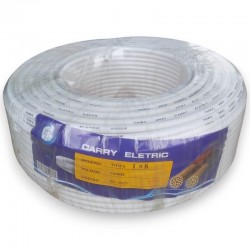 Rollo de Cable Corriente #10 THW Carry Electric Blanco