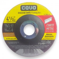 Disco corte metal 4-1/2" (Fino) Covo