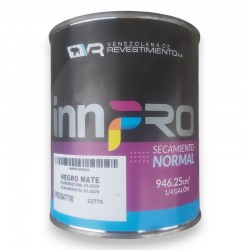 Esmalte Negro Mate 1/4 galón innpro