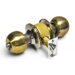 Cerradura Pomo Redondo Sanitario Bronce Antiguo CER15 Fortek