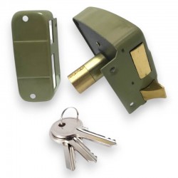 Cerradura Sobreponer Cilindro Fijo con 3 llaves Fortek