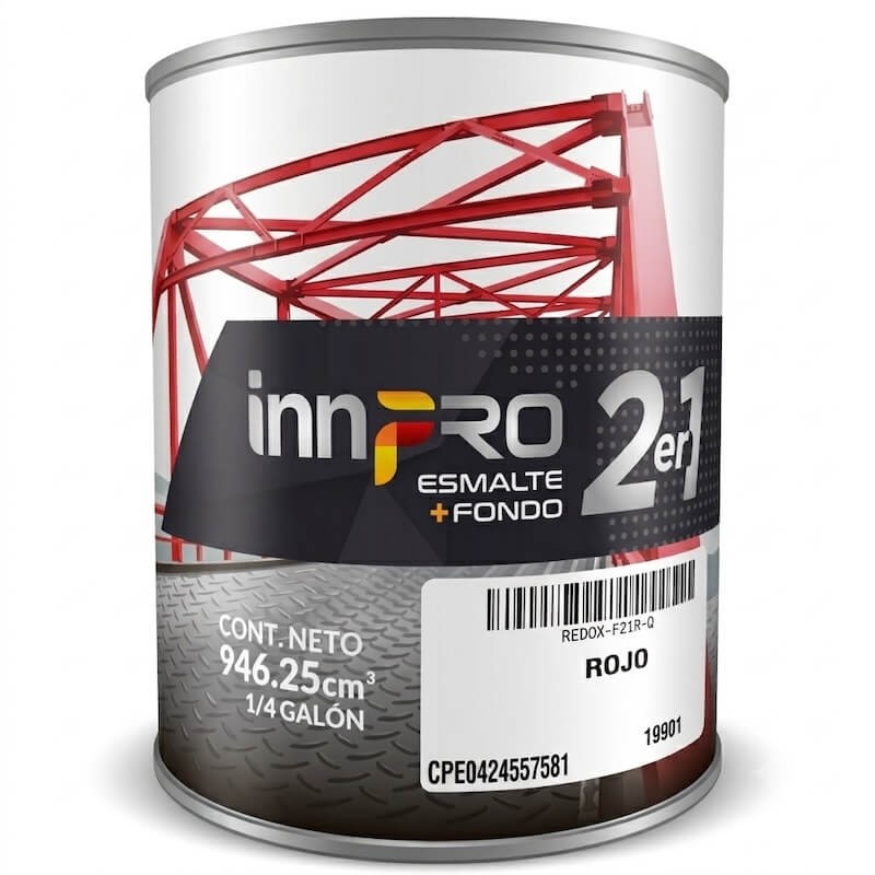 Fondo Rojo 1/4 gal 2 en 1 innpro