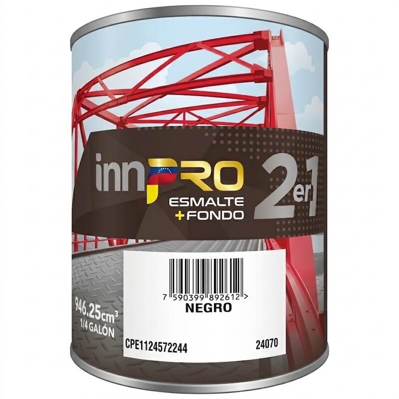 Fondo Negro 1/4 gal 2 en 1 innpro
