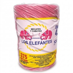 Cordel 4 x 3 Rojo Los Elefantes 500g