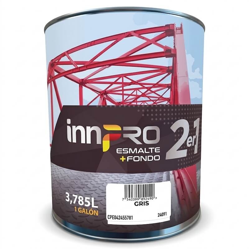 Fondo Anticorrosivo Gris 1 gal 2 en 1 innpro