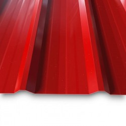 Lámina 6 m x 1,10 m x 0,30 mm Rojo / Blanco