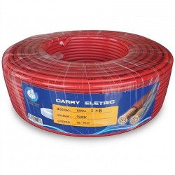 Cable 1 x #8 THW Rojo Carry Electric (100 M)