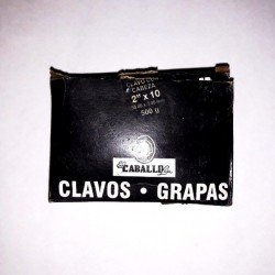 Clavos 2" x 10, Caja 500 gr